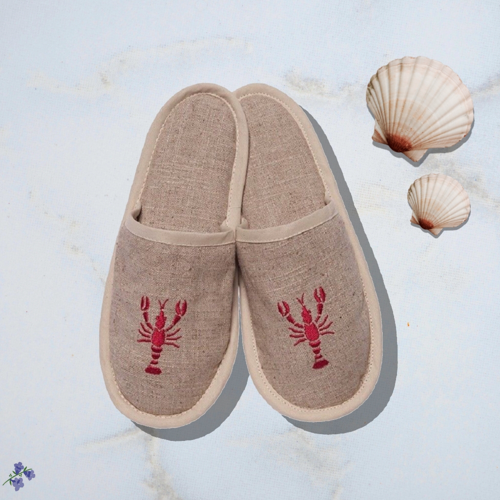 Jacaranda Living lobster slippers